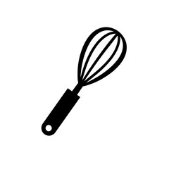 Minimal Tea Whisk Traditional Japanese Matcha Tool Icon Line Art Vector illustration