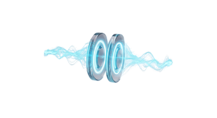 Futuristic portal design element with glowing energy streams, perfect for visualizing advanced technology, science fiction concepts, or powerful data transmission in innovative projects