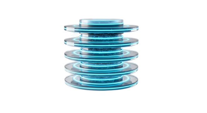 Advanced Futuristic Technology Core with Glowing Blue Lights, Envision Innovation and Cutting-Edge Design, a Symbol of Digital Progress and Technological Advancement for Modern Business Solutions - Powered by Adobe