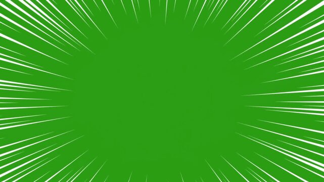 abstract fast speed lines loop animation overlay effect on green screen chroma key background