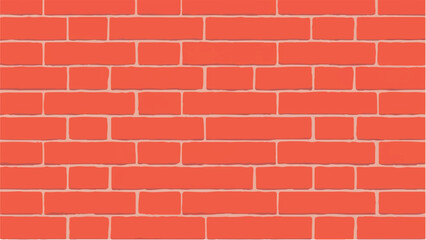 Red brick wall background. Seamless brick wall pattern. Brick wall texture. 