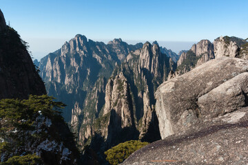 West Sea Grand Canyon in Huangshan, Anhui Province in Winter