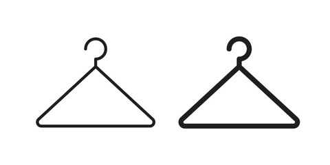 Hanger icon vector with glyph style. Stroke liner icons
