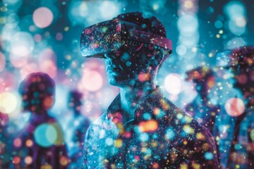 Exploring tomorrow: augmented reality in architectural landscapes. Online network map. Synergy of space and interface: digital futures unleashed. Digital communication link.