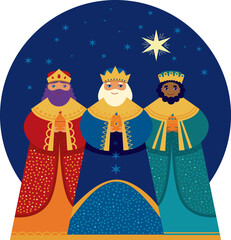 Three Wise Men Characters for Epiphany celebration