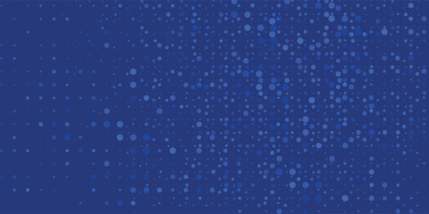 Blue pixel background. Abstract digital pattern with square elements grid. Futuristic dotted mesh with gradient effect. Geometric minimal digital design. Modern vector illustration.