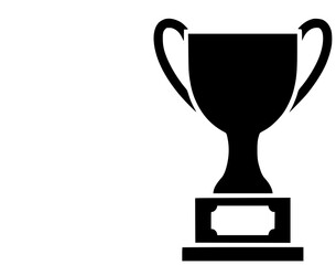 award illustration trophy silhouette gold logo prize icon best outline winner victory golden success ceremony champion reward sport competition shape with vector graphic background