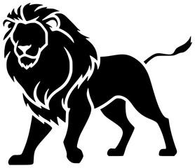 lion illustration animal silhouette wild logo zoo icon wildlife outline collection africa cat set giraffe cute cartoon safari tiger shape adults vector graphic background