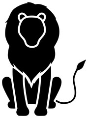 lion illustration animal silhouette wild logo zoo icon wildlife outline collection africa cat set giraffe cute cartoon safari tiger shape adults vector graphic background