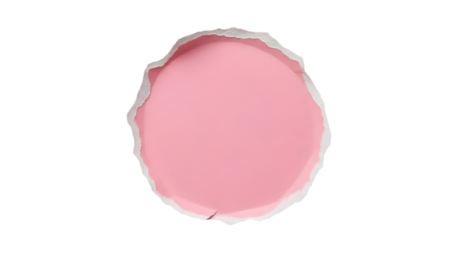 Torn round paper hole with ragged edges realistic vector template for your design