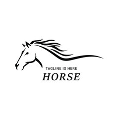 Fast Horse logo Design Vector, Creative design, Template, illustration