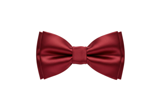 Isolated shiny maroon bow tie for formal events fashion apparel elegant weddings gifts