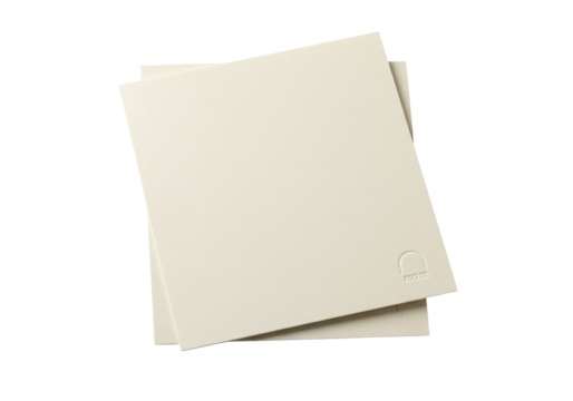 Isolated stationery mockup with subtle texture adds depth and dimension to your design work