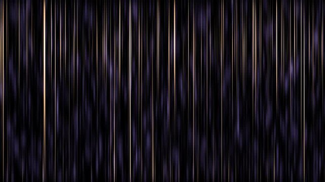 Abstract dark purple and gold vertical lines shimmering and glowing with subtle motion creating a luxurious