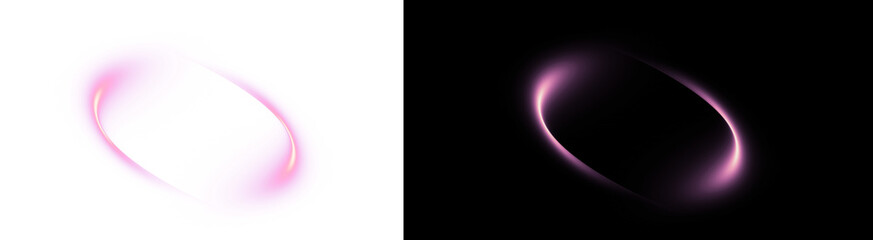 Png image of  ring light abstract glow dark background bright pink purple space modern futuristic design wallpaper graphic art on transparent background