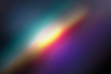 Abstract Light Leak Background, featuring a Vibrant Yellow, Pink, and Turquoise Diagonal Streak, creating a Futuristic and Dynamic Effect for Overlay or Wallpaper Design