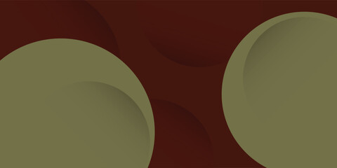 Overlapping green circles on a brown background. Ideal for autumn-themed designs.