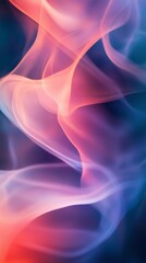 Fototapeta premium Colorful Swirls of Smoke Flow Gracefully in a Dark Background Creating an Ethereal Effect