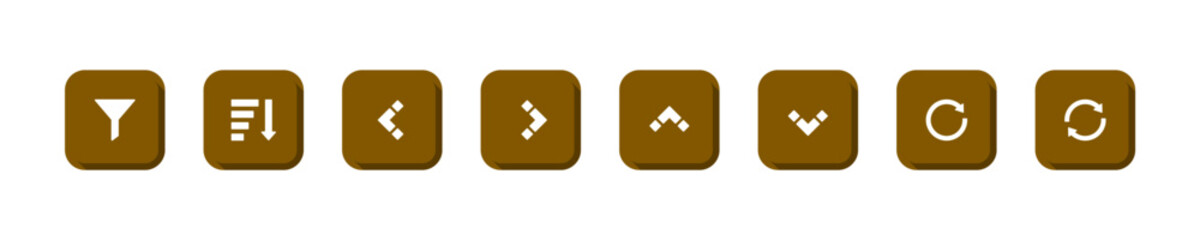 UI Navigation Icons Set,Minimal Dashboard Interface Symbols.