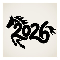 Welcome to Year of the Horse. Mystic Horse: Unlocking the Secrets of the 2026 Year of the Red Fiery Horse. Striking animal Symbol.
