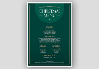 Christmas Menu Layout