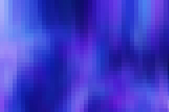 Abstract pixelated background featuring a blend of blue and purple tones