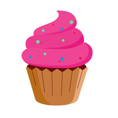 vector illustration of cupcake