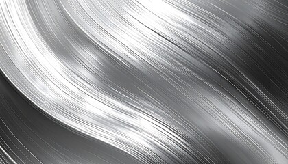 Abstract Silver Wavy Lines Background.