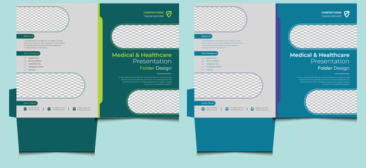 Simple clean luxury creative elegant modern editable corporate company business services dental dentist doctor medical hospital clinic health care presentation file folder design template colorful.