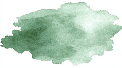 Green watercolor wash creating an abstract background texture with a soft gradient effect, ideal for artistic compositions, natural designs, and delicate overlay elements