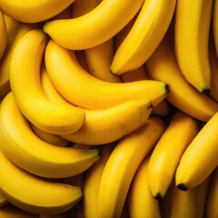 Pile of ripe yellow bananas creates a vibrant and healthy background