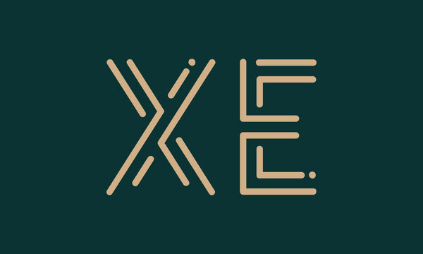 XE X xe initial logo | initial based abstract modern minimal creative logo, vector template image. luxury logotype logo, real estate homie logo. typography logo. initials logo