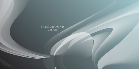 Abstract gray background with modern wave pattern creativity flows