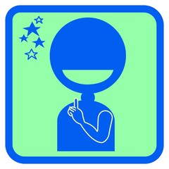 ひらめく人のアイコン