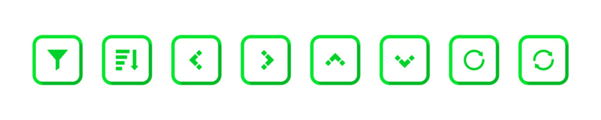 Outline UI Navigation Icons Set,Minimal Interface Symbols.