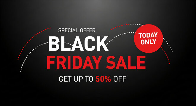Sales promotion banner vector for black friday sale