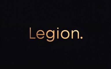 Obraz premium LEGION minimal creative Tech Letter Concept and Luxury vector typeface Logo Design. High quality