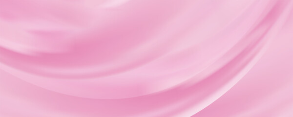 Abstract Smooth Pink Wave Mesh Gradient Background Design, Soft Pink Pastel Background Template Vector