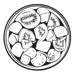 vector illustration of a food