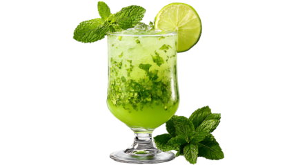 Refreshing mojito cocktail, a delightful blend of mint, lime, and rum, perfect for a summer day refreshment
