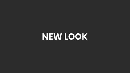 New Look Swirly Lines Text Animation 4K – Modern Reveal for Brand Updates and Visual Refresh Campaigns