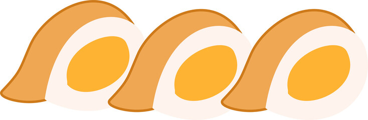 Traditional Indonesian Pempek illustration