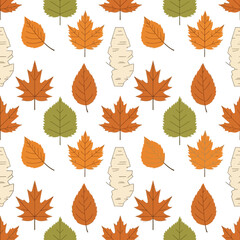 Stunning seamless autumn leaves pattern for vibrant seasonal designs