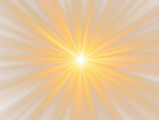 Obraz premium Golden Light Burst, Bright Radiance, Abstract Sunbeams Background - Digital Art, Flare, Glow.