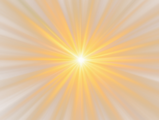 Golden Light Burst, Bright Radiance, Abstract Sunbeams Background - Digital Art, Flare, Glow.