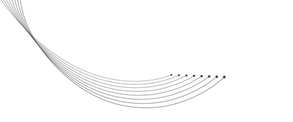 Abstract Curved wavy lines tech futuristic motion background technology line vector..