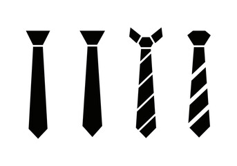 simple tie variation icon set