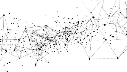 abstract technology line vector background featuring modern black and white