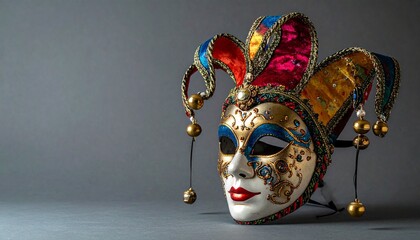 Carnival Mask for Celebration Mysterious Venetian Tradition Festive Costume Accessory Artful Design Masquerade Ball.