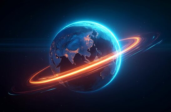 globe, earth, world, planet, map, global, business, technology, sphere, AI, space, communication, concept, vector, digital, computer, continent, network, light, internet, art, blue, illustration